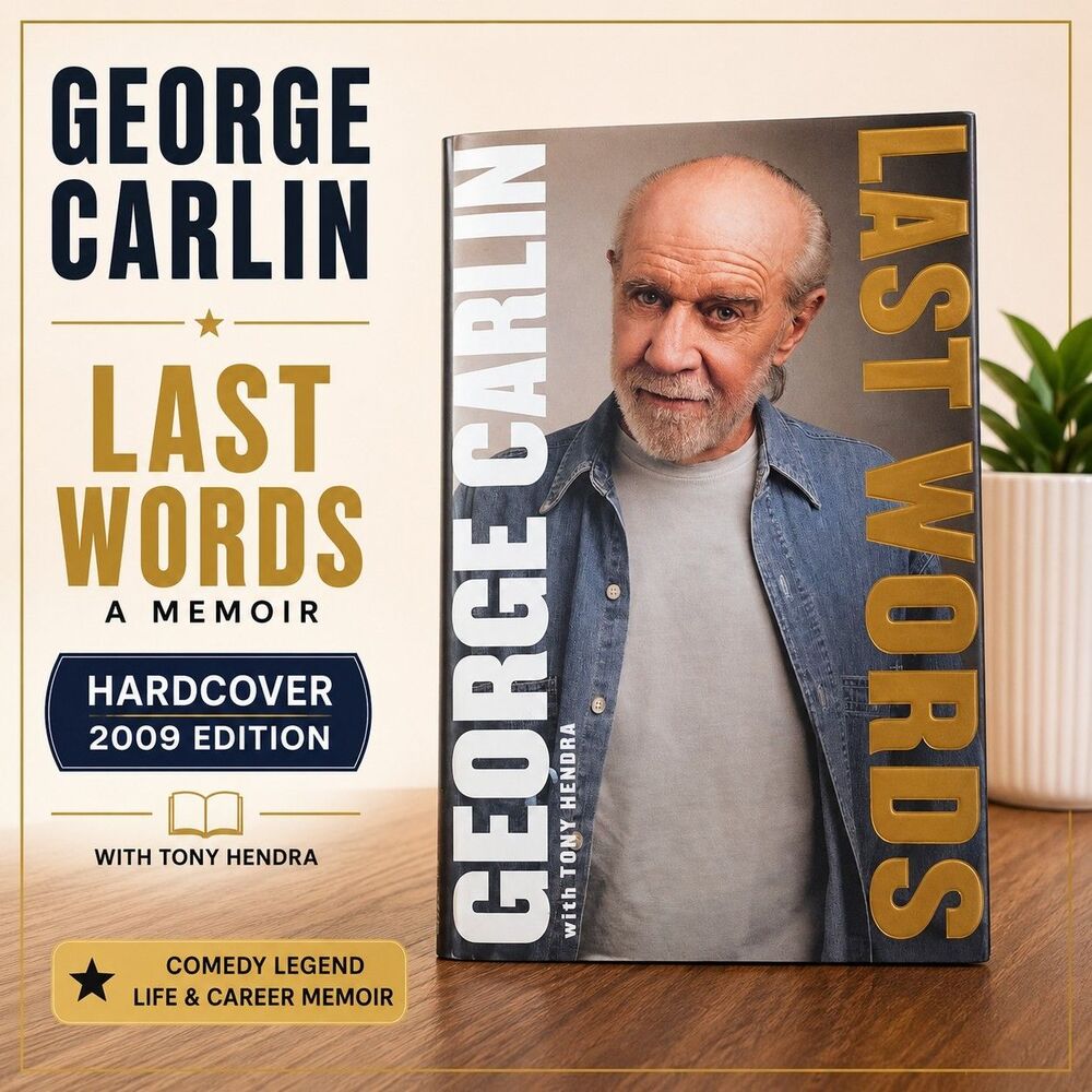 George Carlin Last Words A Memoir Hardcover 2009 Tony Hendra Standup Comdian